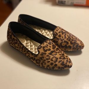 Birdies "The Blackbird" Leopard Flat Shoes Size 8.5